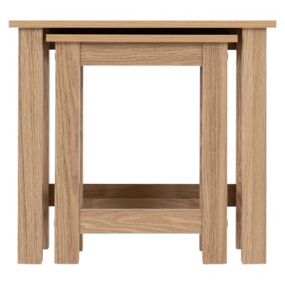 Tessa Nest Of 2 Tables - Natural Oak Effect
