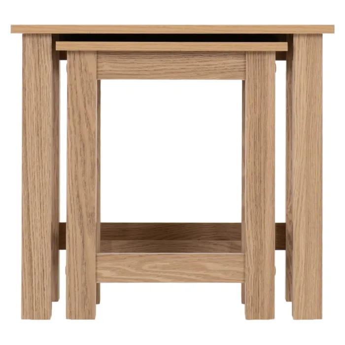 Tessa Nest Of 2 Tables - Natural Oak Effect