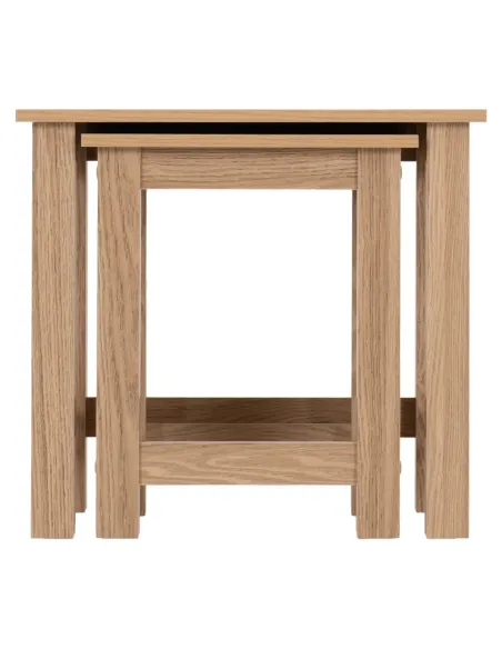 Tessa Nest Of 2 Tables - Natural Oak Effect