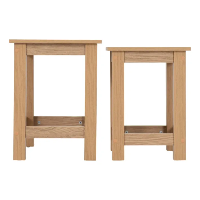 Tessa Nest Of 2 Tables - Natural Oak Effect