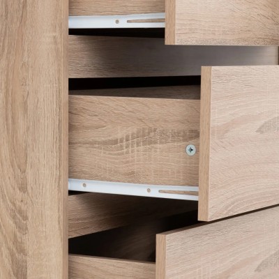 Malvern 3+2 Drawer Chest - Sonoma Oak Effect