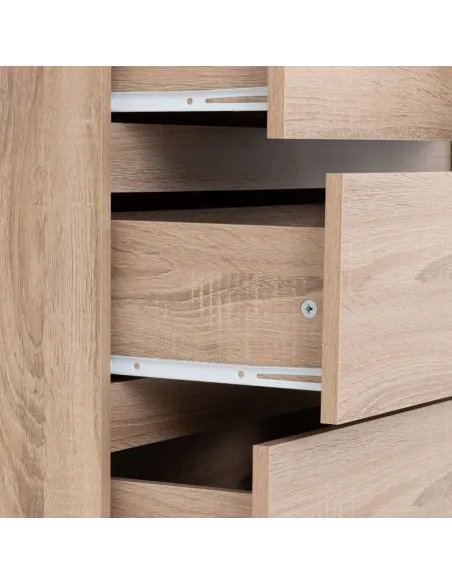 Malvern 3+2 Drawer Chest - Sonoma Oak Effect