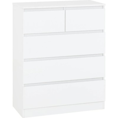 Malvern 3+2 Drawer Chest - White