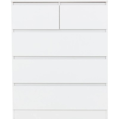 Malvern 3+2 Drawer Chest - White
