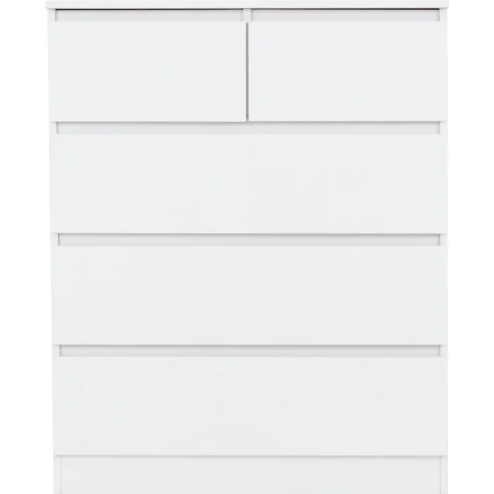 Malvern 3+2 Drawer Chest - White