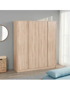 Malvern 4 Door Wardrobe - Sonoma Oak Effect