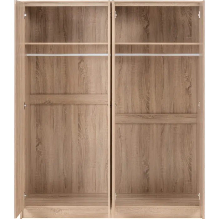 Malvern 4 Door Wardrobe - Sonoma Oak Effect