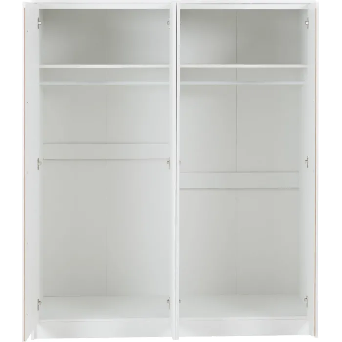 Malvern 4 Door Wardrobe - White