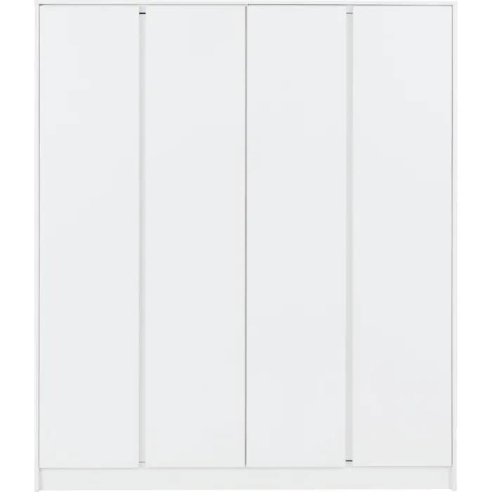 Malvern 4 Door Wardrobe - White