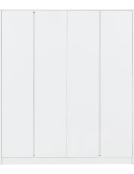 Malvern 4 Door Wardrobe - White