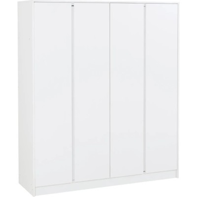 Malvern 4 Door Wardrobe - White