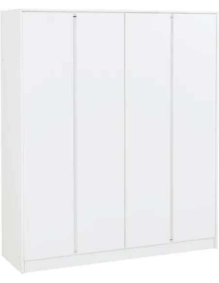 Malvern 4 Door Wardrobe - White