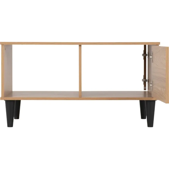 Tessa 1 Door Coffee Table - Natural Oak Effect