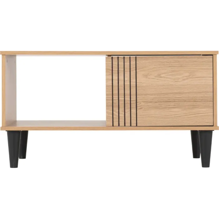 Tessa 1 Door Coffee Table - Natural Oak Effect