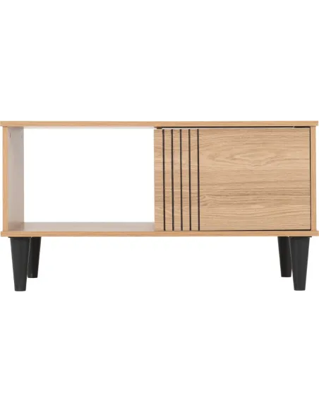 Tessa 1 Door Coffee Table - Natural Oak Effect