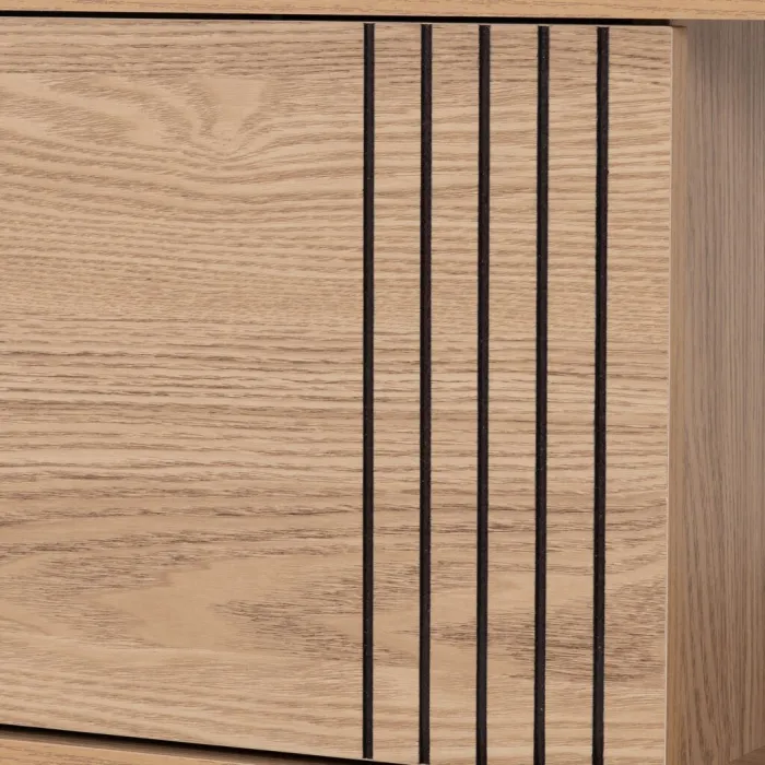 Tessa 1 Door Coffee Table - Natural Oak Effect