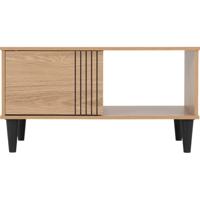 Tessa 1 Door Coffee Table - Natural Oak Effect