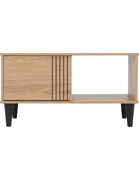 Tessa 1 Door Coffee Table - Natural Oak Effect