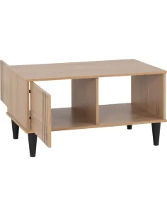 Tessa 1 Door Coffee Table - Natural Oak Effect 2