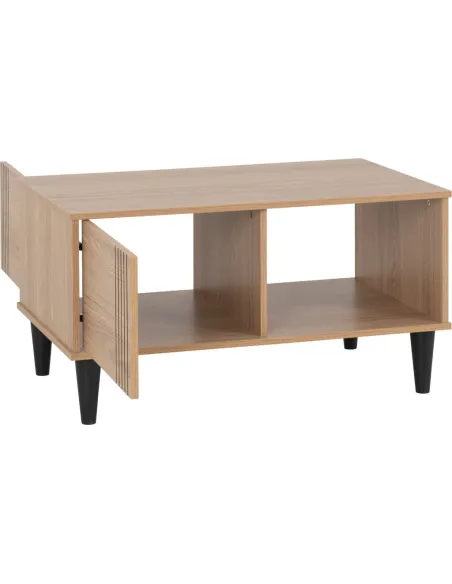 Tessa 1 Door Coffee Table - Natural Oak Effect