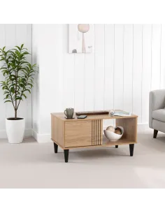 Tessa 1 Door Coffee Table - Natural Oak Effect