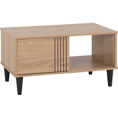 Tessa 1 Door Coffee Table - Natural Oak Effect
