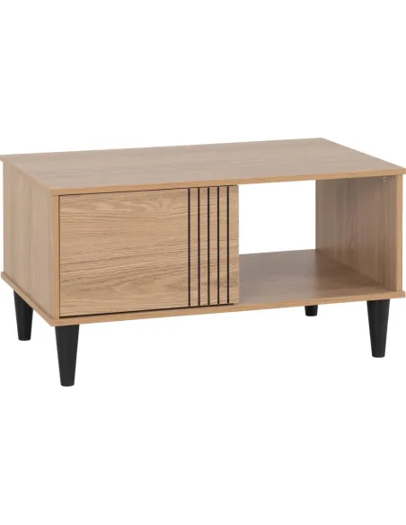 Tessa 1 Door Coffee Table - Natural Oak Effect
