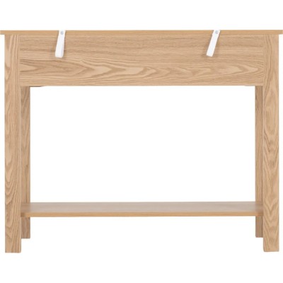 Tessa 2 Drawer Console Table - Natural Oak Effect