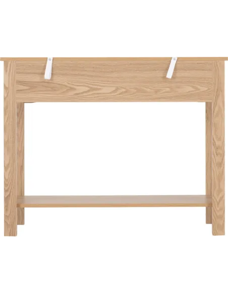 Tessa 2 Drawer Console Table - Natural Oak Effect