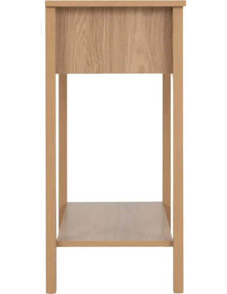 Tessa 2 Drawer Console Table - Natural Oak Effect