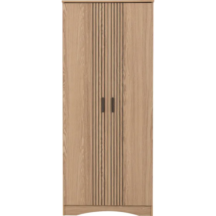Tessa 2 Door Wardrobe - Natural Oak Effect