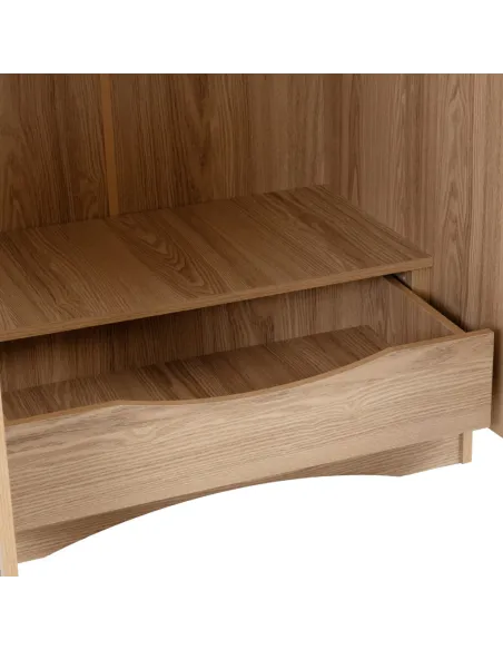 Tessa 2 Door Wardrobe - Natural Oak Effect