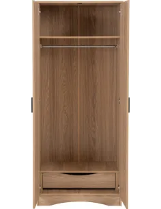 Tessa 2 Door Wardrobe - Natural Oak Effect 2