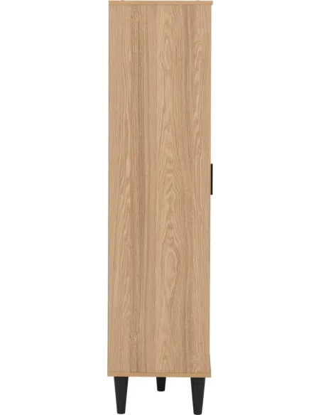 Tessa 1 Door Bookcase - Natural Oak Effect