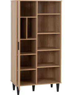 Tessa 1 Door Bookcase - Natural Oak Effect 2