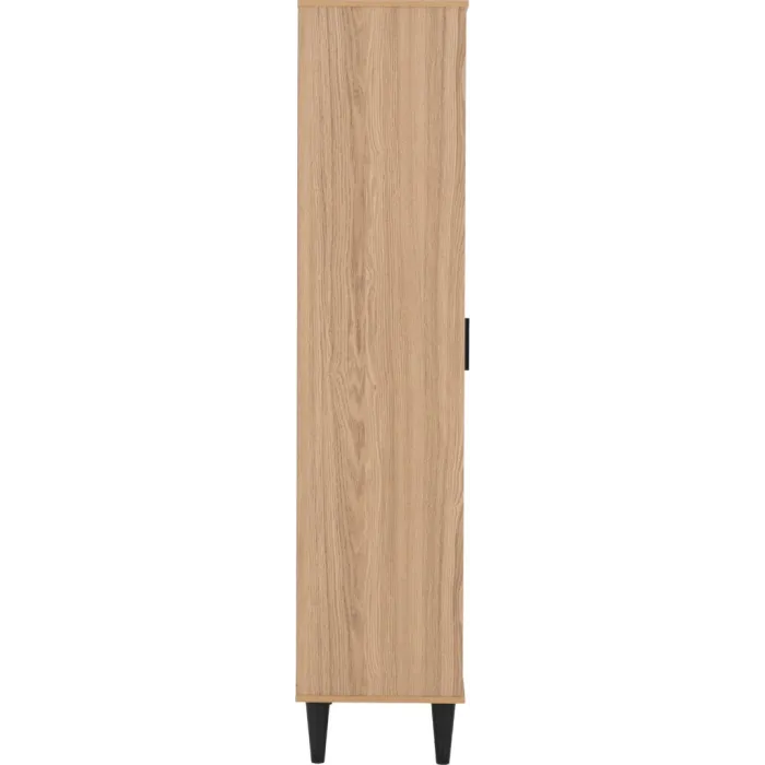 Tessa 1 Door 2 Drawer Bookcase - Natural Oak Effect