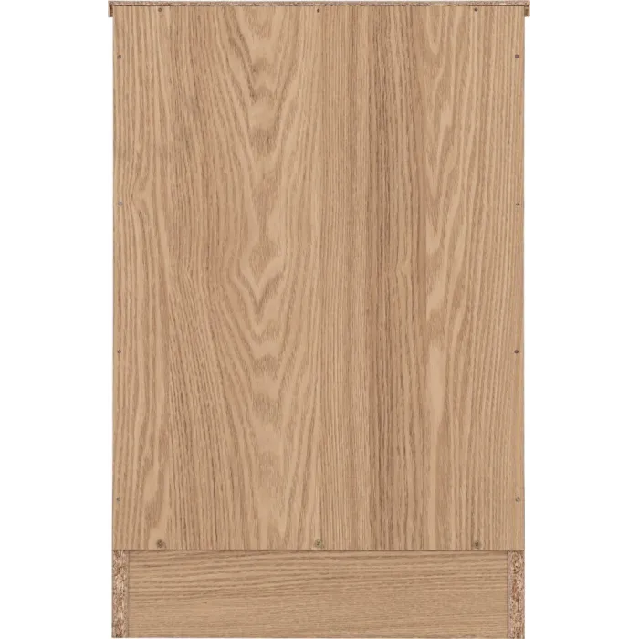 Tessa 3 Drawer Bedside Locker - Natural Oak Effect