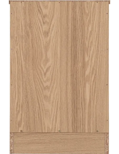 Tessa 3 Drawer Bedside Locker - Natural Oak Effect