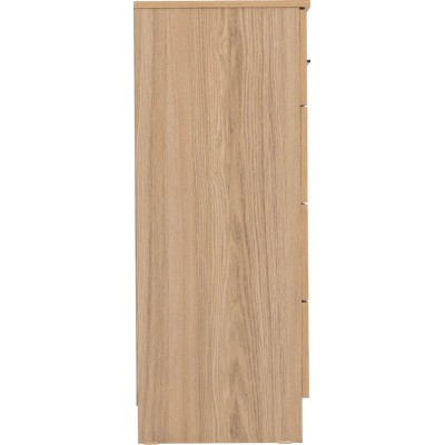 Tessa 3+2 Drawer Chest - Natural Oak Effect