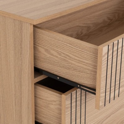 Tessa 3 Drawer Chest - Natural Oak Effect