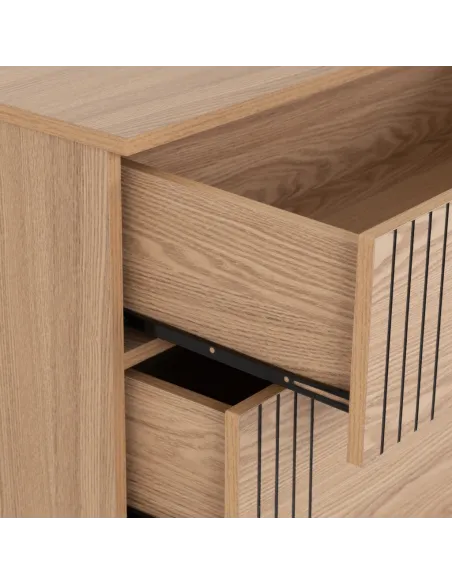 Tessa 3 Drawer Chest - Natural Oak Effect