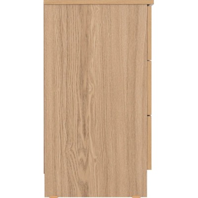 Tessa 3 Drawer Chest - Natural Oak Effect