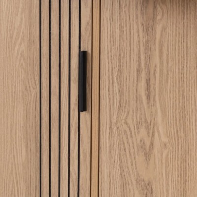 Tessa 3 Door 2 Drawer Sideboard - Natural Oak Effect