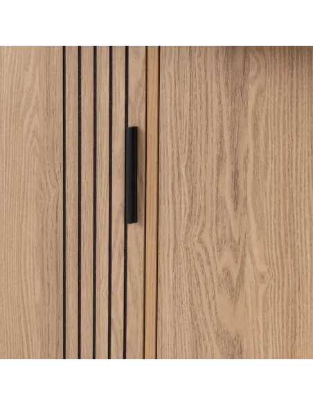 Tessa 3 Door 2 Drawer Sideboard - Natural Oak Effect