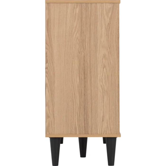 Tessa 3 Door 2 Drawer Sideboard - Natural Oak Effect