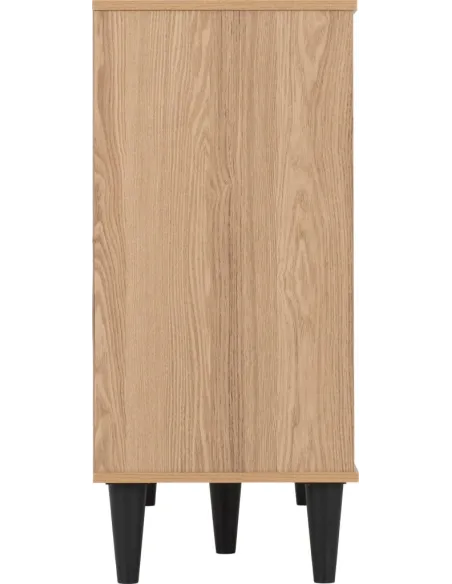 Tessa 3 Door 2 Drawer Sideboard - Natural Oak Effect