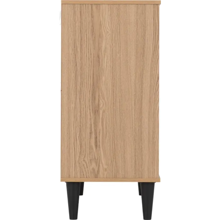 Tessa 2 Door 1 Drawer Sideboard - Natural Oak Effect