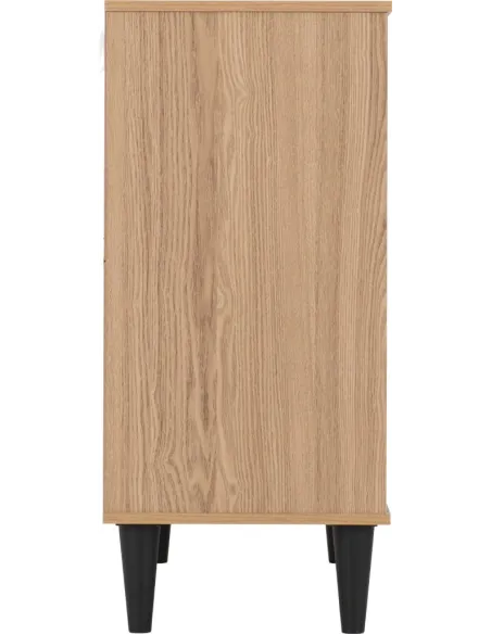 Tessa 2 Door 1 Drawer Sideboard - Natural Oak Effect