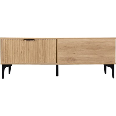 Miami 2 Drawer Coffee Table - Oak Effect/Black
