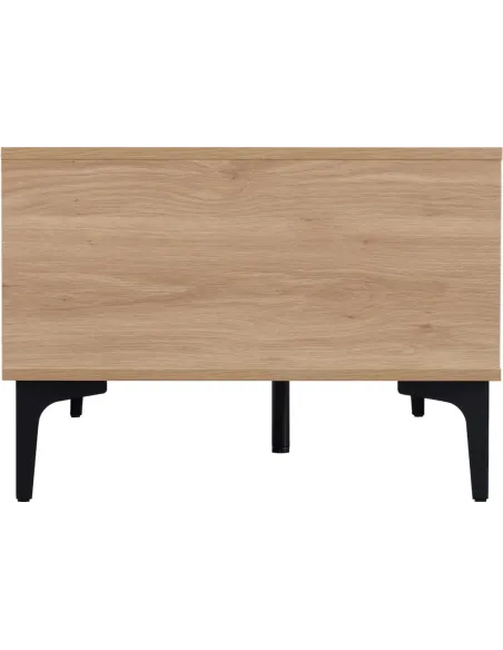 Miami 2 Drawer Coffee Table - Oak Effect/Black